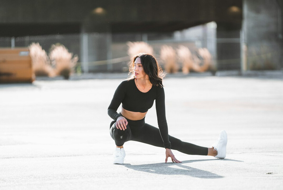 person exercising outdoors